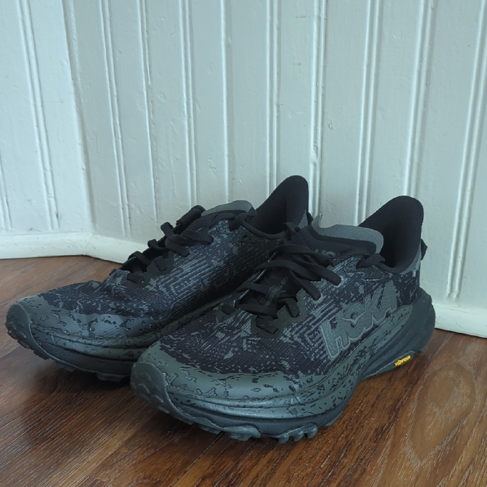 Hoka One One Black and Gray Gore-Tex Shoes